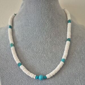 3 Piece NATURAL SHELL & TURQUOISE Jewelry Set